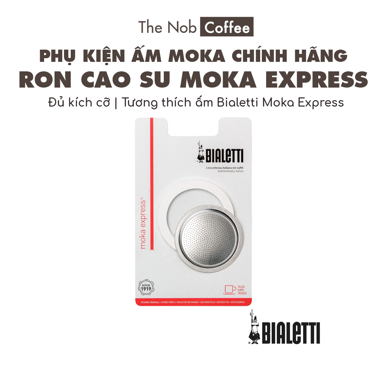 Ron cao su thay thế cho ấm Bialetti Moka Express 2-3-4-6 Cup