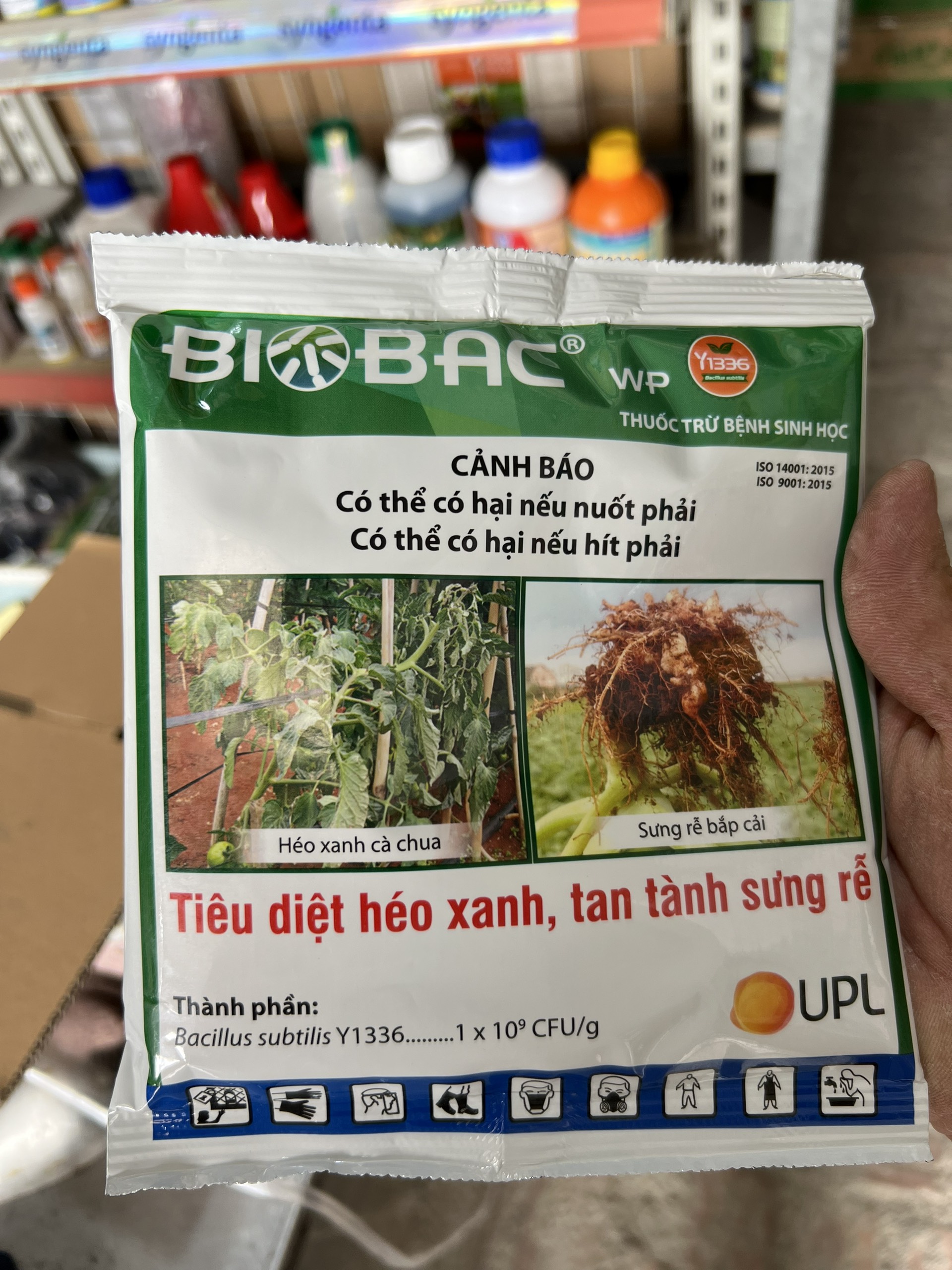 Thuốc trừ bệnh sinh học BIOBAC wp