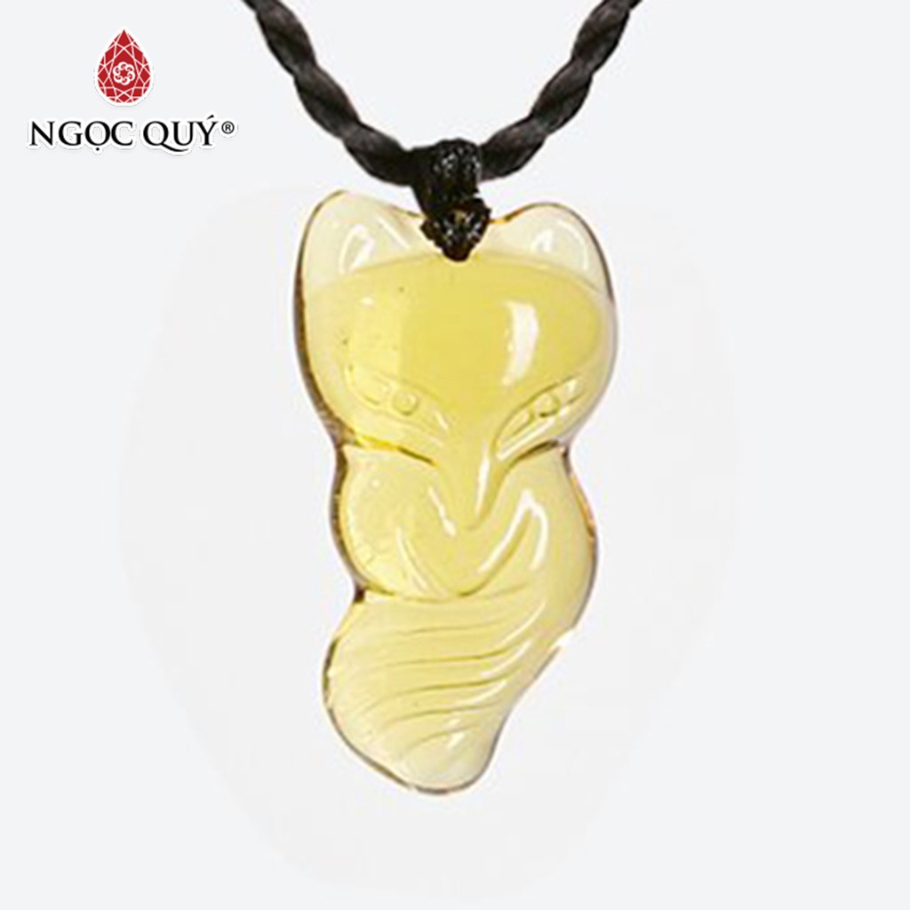 Dây chuyền hồ ly pha lê - ngọc qúy
