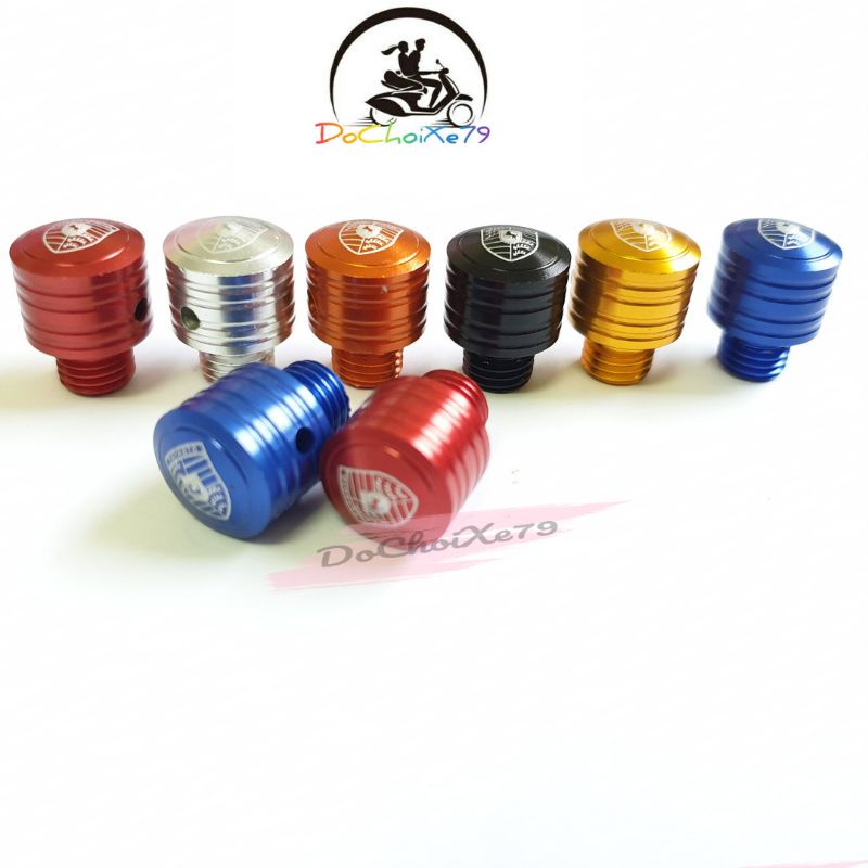 Ốc chân gương nhôm CNC đủ màu gắn mọi loại xe máy