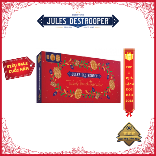 Bánh Quy Bơ 3 Loại Truyền Thống Jules Destrooper hộp giấy 200g