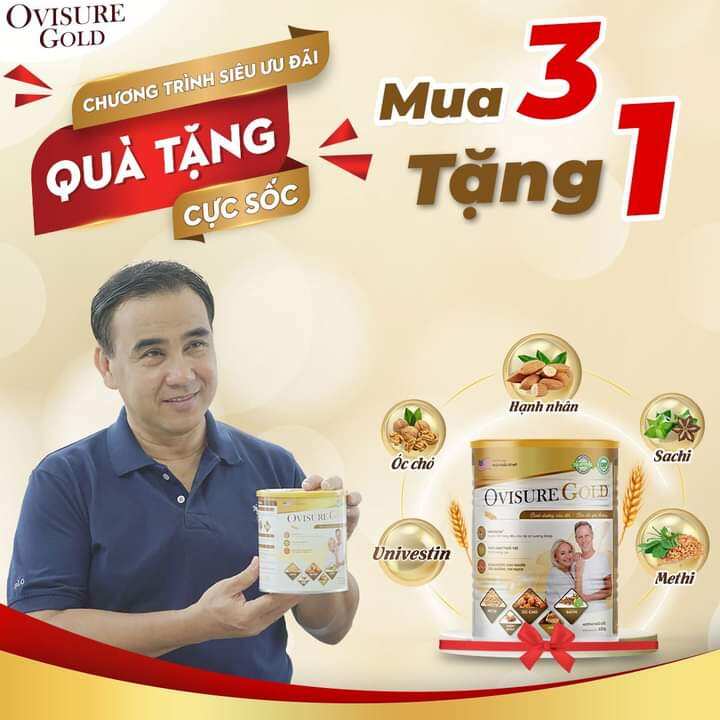 Combo 3 hộp sữa xương khớp ovisure gold tặng 1 hộp