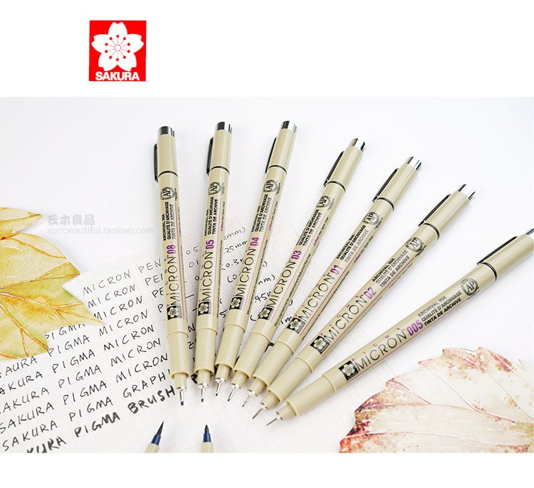 CHÍNH HÃNG Bút line sakura micron đi nét chuyên nghiệp đủ size