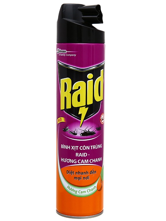 Bình xịt côn trùng raid 600ml
