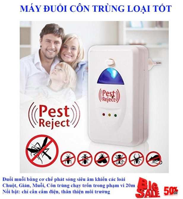 Máy đuổi chuột gián muỗi và côn trùng pest repeller , máy xua đuổi côn trùng pest reject giúp xua đuổi triệt để các loại côn trùng bằng sóng siêu âm, an toàn cho sức khỏe - thiết thực cho gia đình bạn