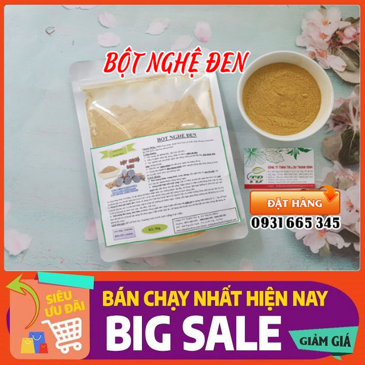 Bột Nghệ Đen Nguyên Chất 500G Hàng Công Ty Loại 1 - Dược Liệu Thanh Bình