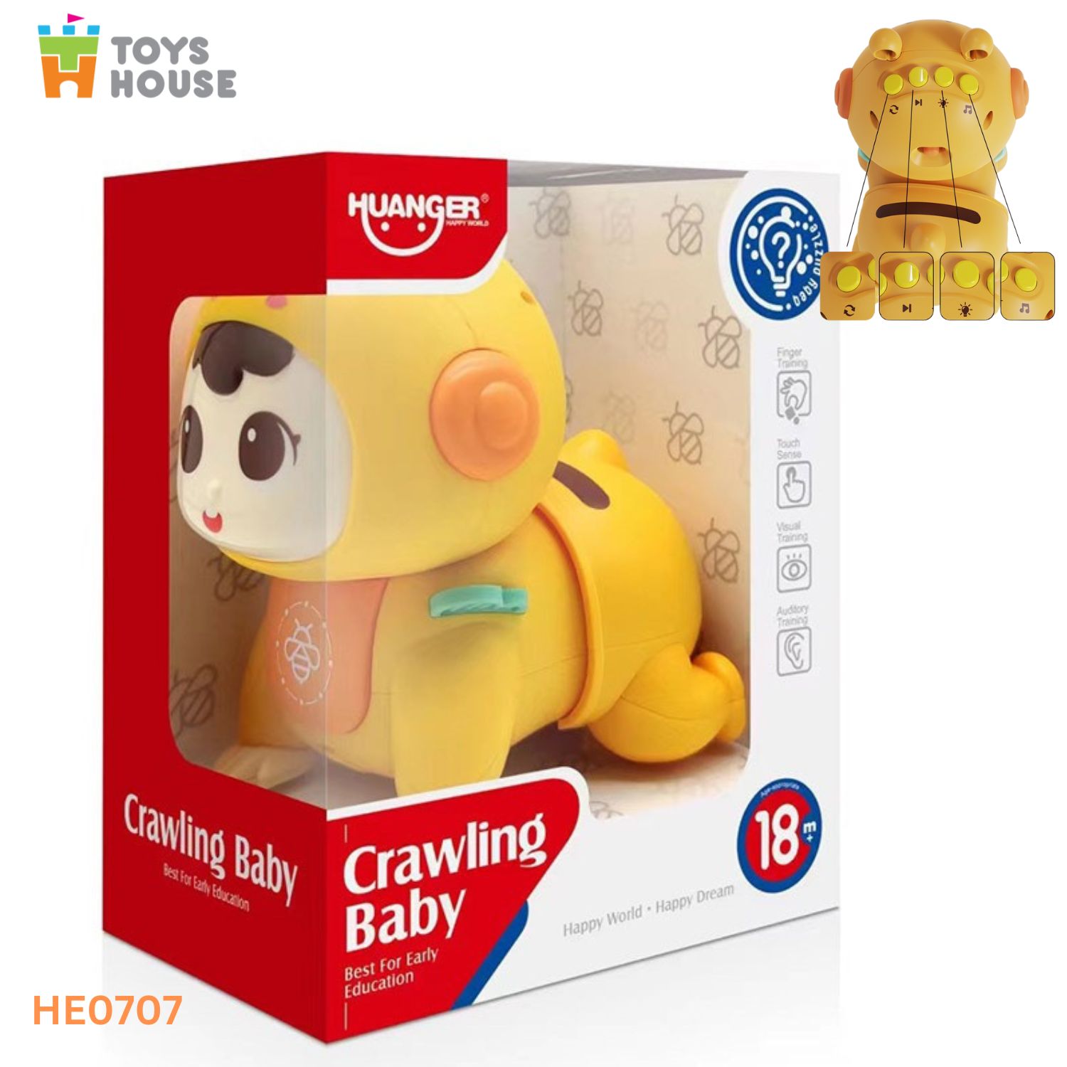 Búp bê tập bò có nhạc cho bé Toyshouse