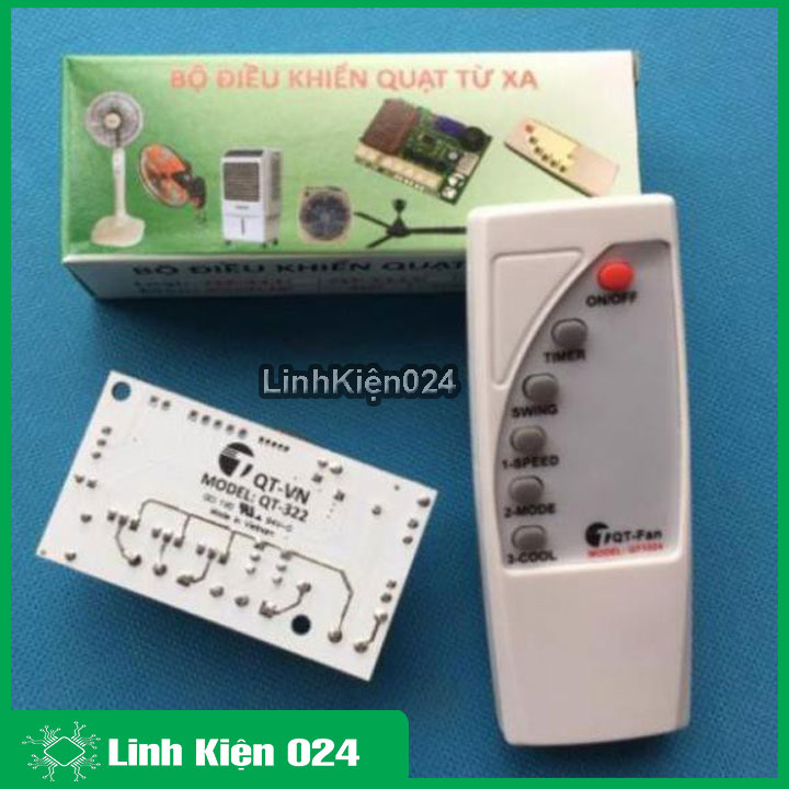 Bộ mạch điều khiển cho quạt phun sương hơi nước đa năng - v1