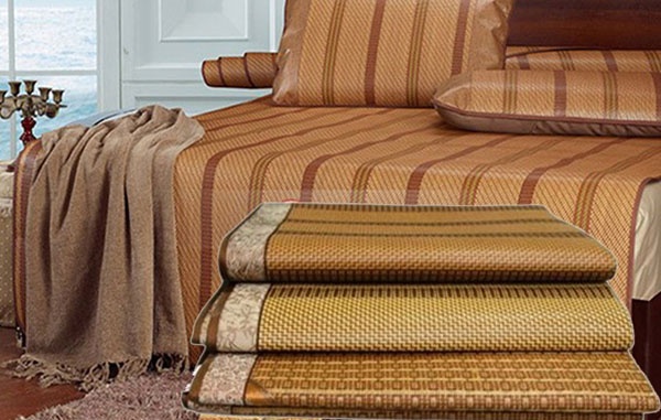 Chiếu điều hoà sợi mây hàng vn size 1,6mx2m,1,8x2m chất liệu sợi mây tổng hợp thoáng mát dễ vệ sinh lau chùi, chiếu mây điều hoà - chiếu mây-chiếu trúc mát lạnh