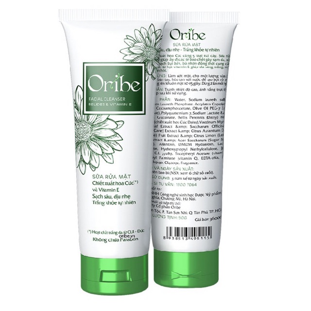 Sữa rửa mặt oribe - sạch sâu - dịu nhẹ - trắng sáng tự nhiên
