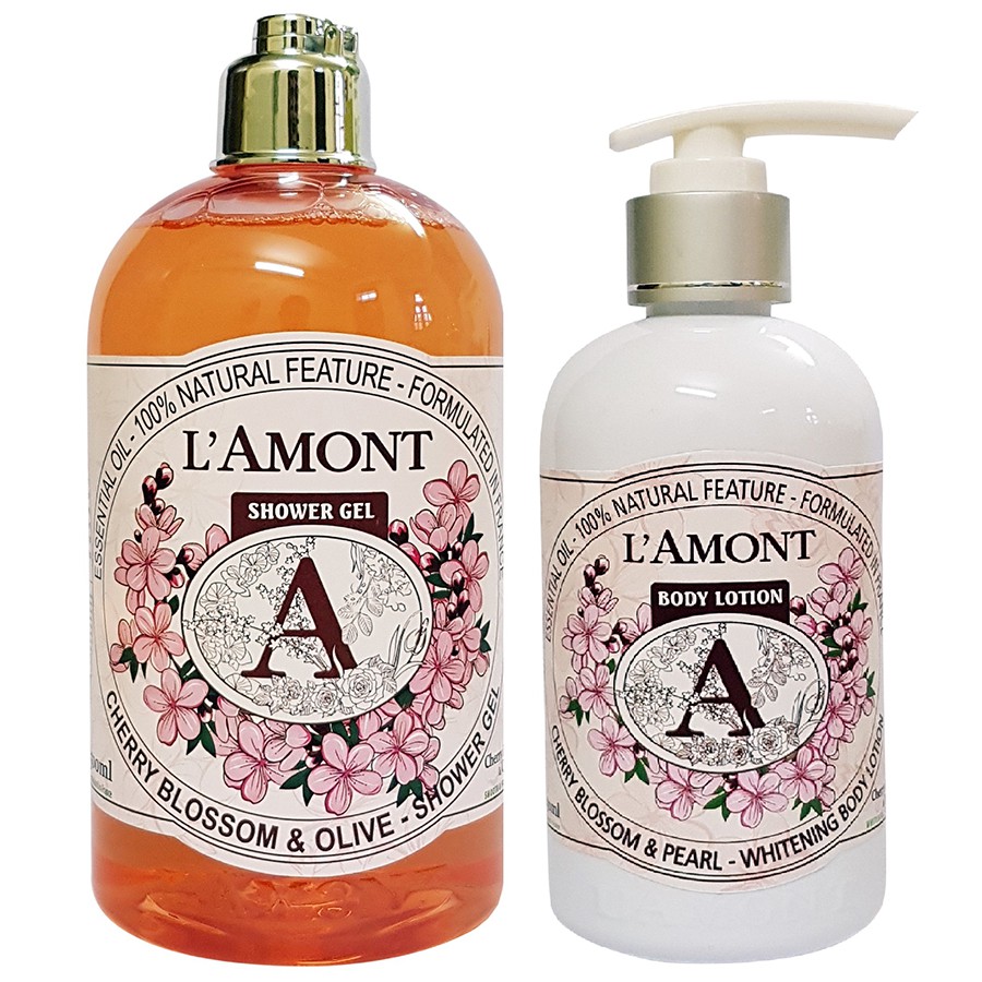 Sữa tắm 500ml và Dưỡng thể 250ml LAmont En Provence được chọn mùi