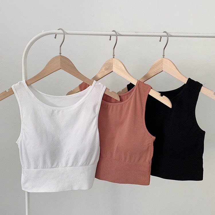 Áo ngực tập gym sát nách thể thao croptop xmi26