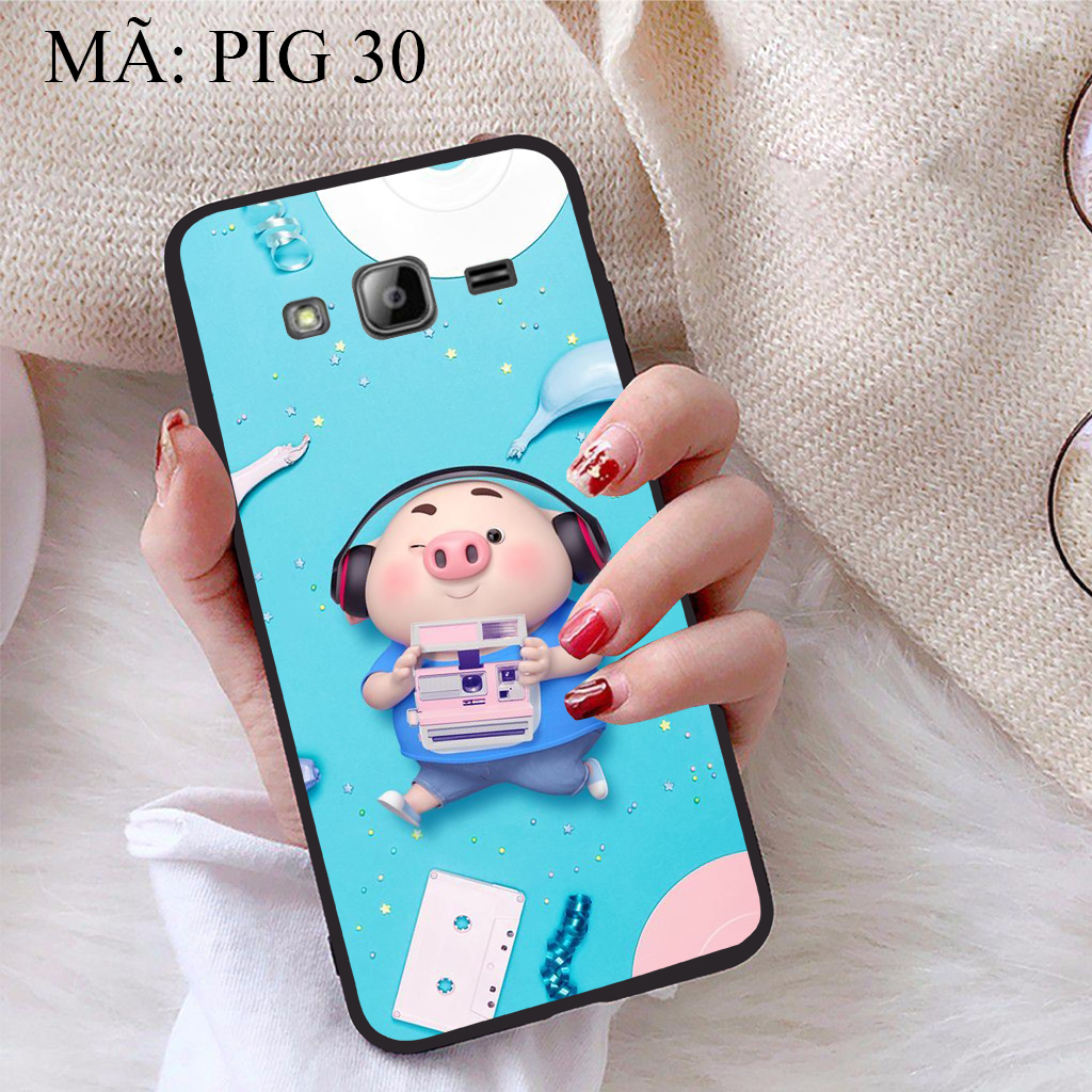 [HCM]Ốp lưng iCase dành cho Samsung Galaxy J3 viền dẻo TPU BST Pig Cute