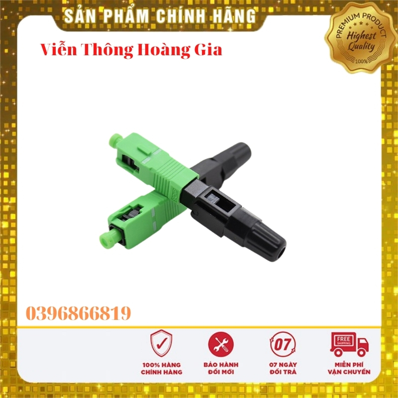 Đầu nối nhanh Fastconnect SC/APC cáp quang FTTH Gpon Loại Ngắn