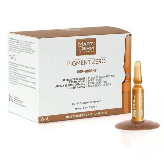 Serum Ampoule Dưỡng Sáng Đều Màu Da Giảm Đốm Sắc Tố MartiDerm Pigment Zero DSP Bright