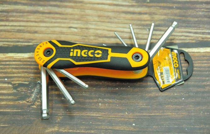 Bộ lục giác xếp 8 chi tiết ingco hhk14082