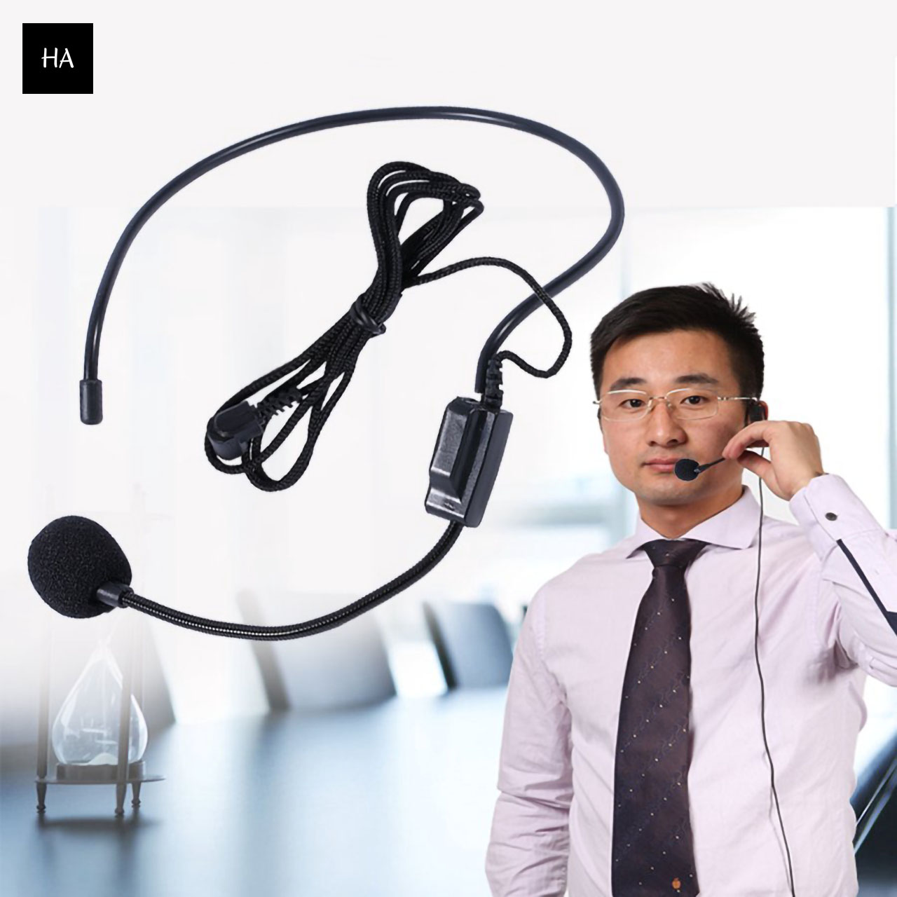 Micro trợ giảng cài tai jack cắm 3.5mm đa dụng sử dụng cho máy trợ giảng