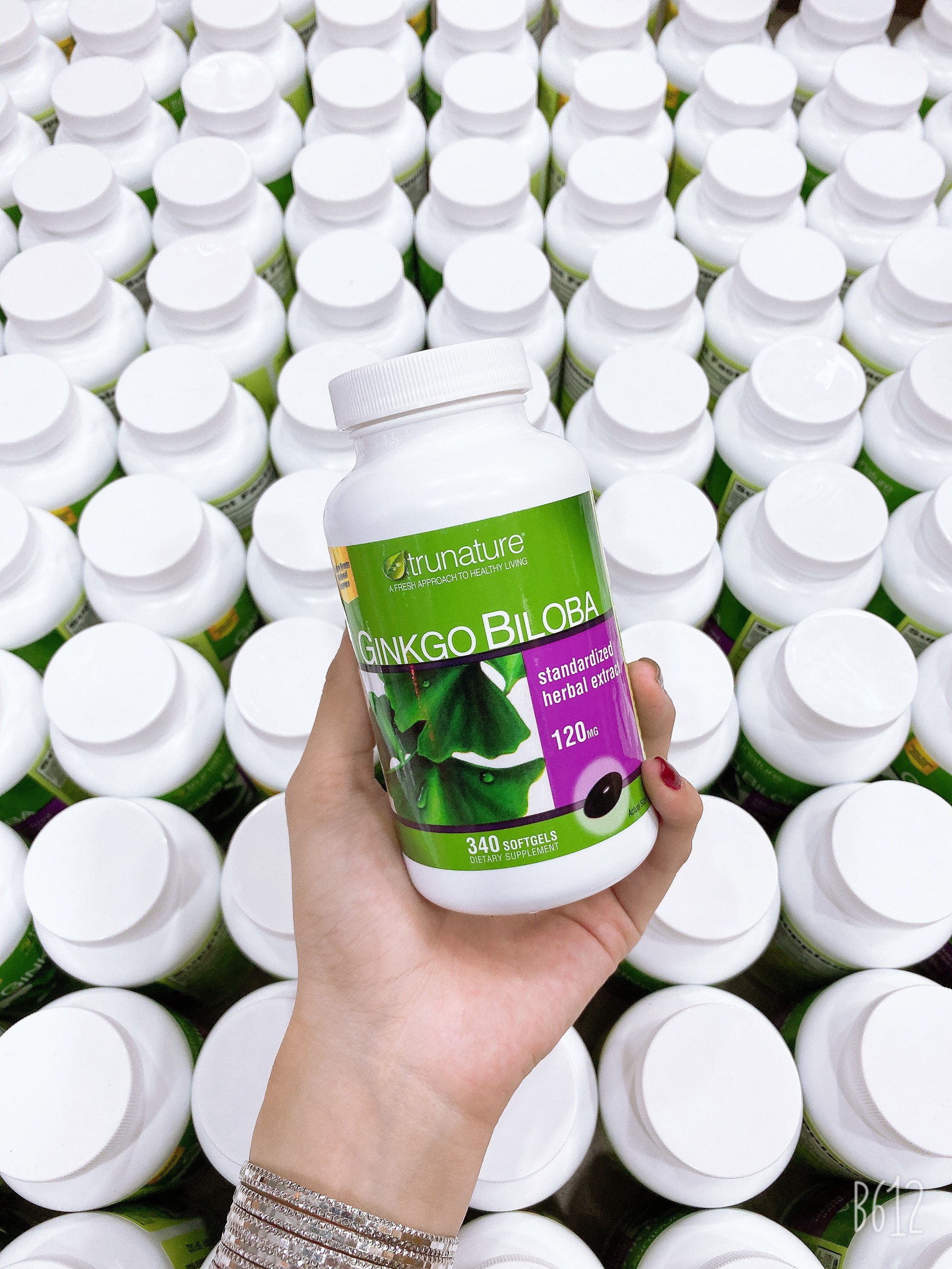 Bổ não Ginkgo Biloba 120mg 340v của Trunature Mỹ hsd 11/2022