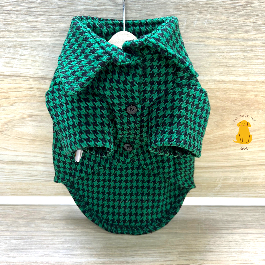 Áo sơ mi dạ tweed cho chó mèo thú cưng
