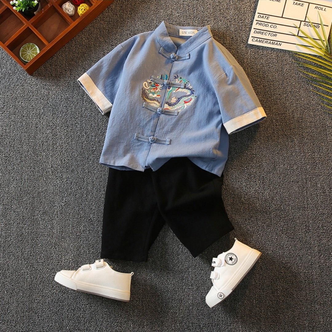 Baby Short-Sleeved Sets, Braided Clothes for Boys/ Very Beautiful Quality Short-Sleeved Sets for Girls from 6-27kg - 2