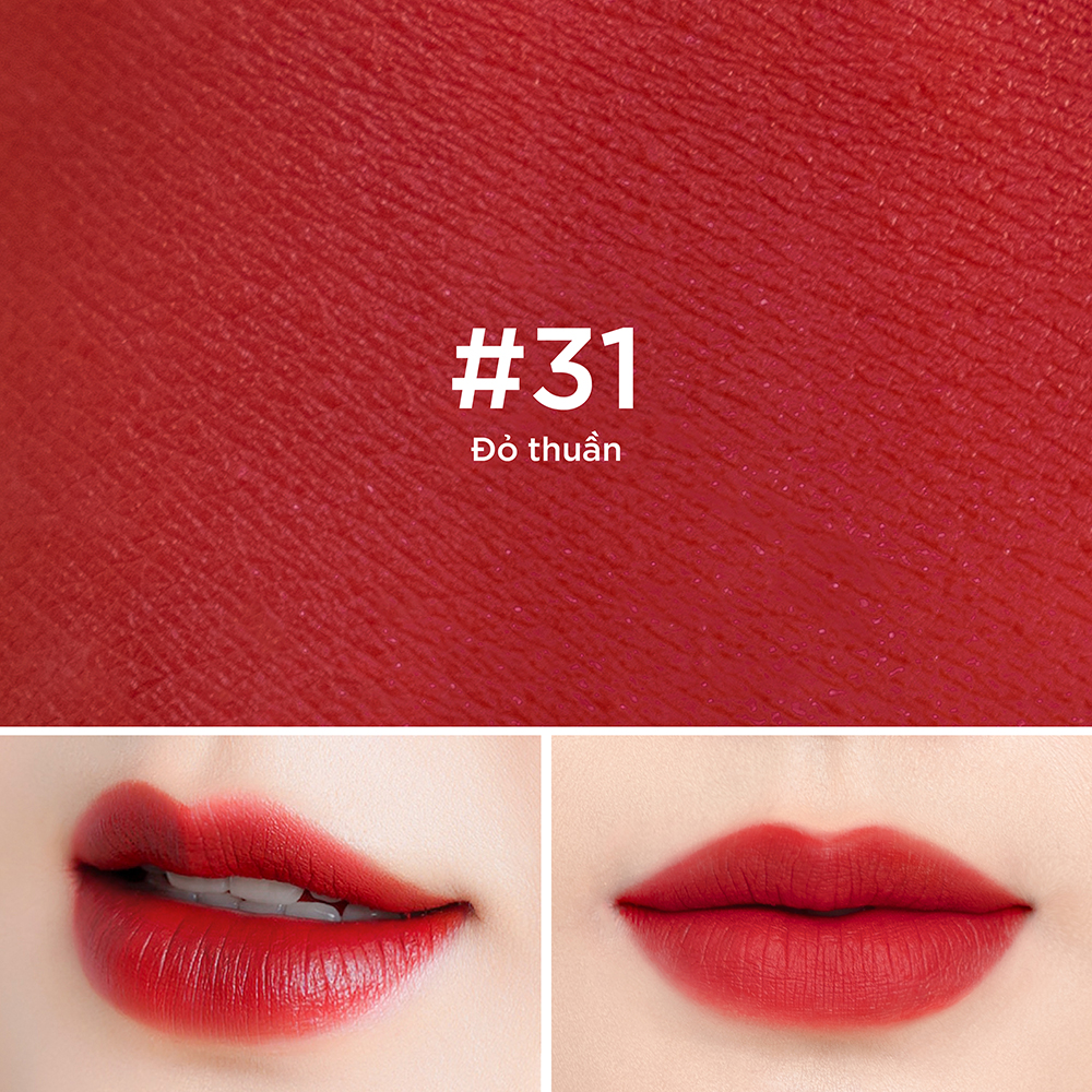 [TRỢ GIÁ 10%] Son Kem Nhung Lì Mượt Không Silicone Cỏ Mềm Màu Đẹp An Toàn Từ Thiên Nhiên 3ml