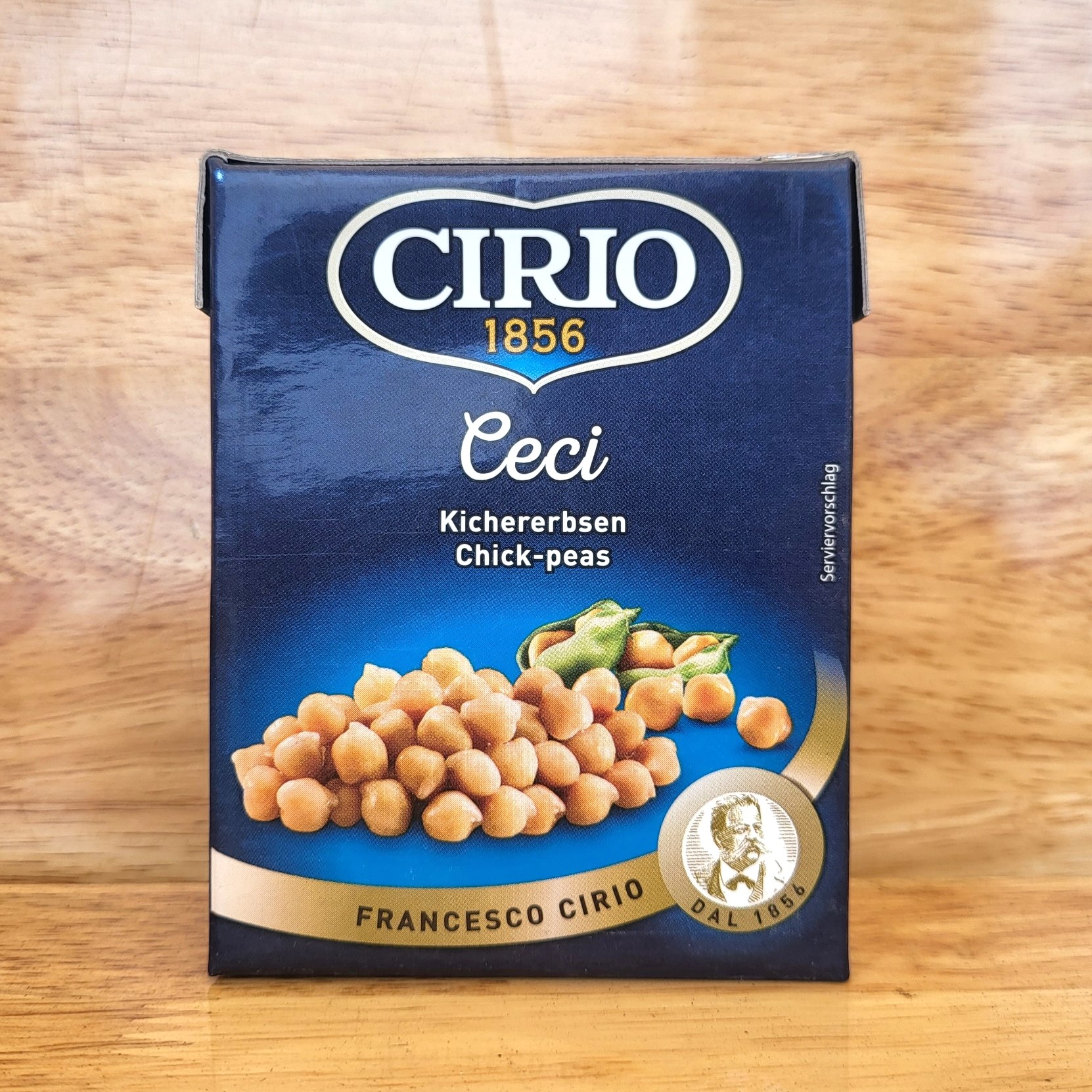 CIRIO [hộp giấy 380g] ĐẬU GÀ CECI (đậu răng ngựa) [ITALIA] Chick Peas – Garbanzo