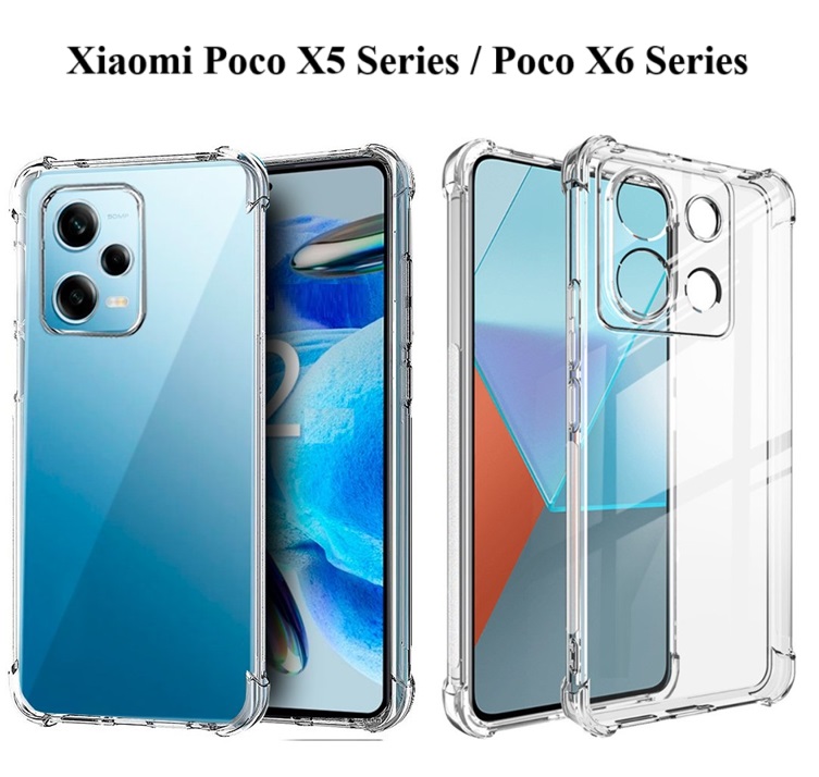 Ốp Xiaomi Poco X5 / Poco X6 5G - Dẻo Trong Chống Sốc Bảo Vệ Camera