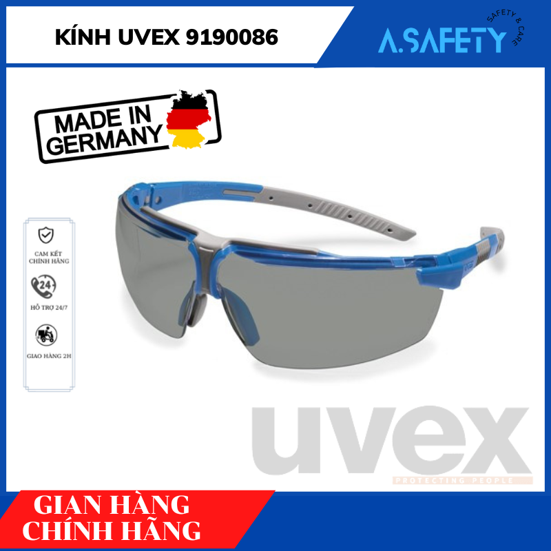 Kính bảo hộ uvex i-3s- 9190086 chống uv và chống đọng hơi sương