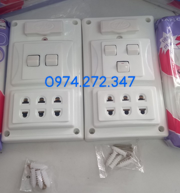 Bảng điện Táp lô giả âm 1,2,3 công tắc- hàng VN chất lượng cao