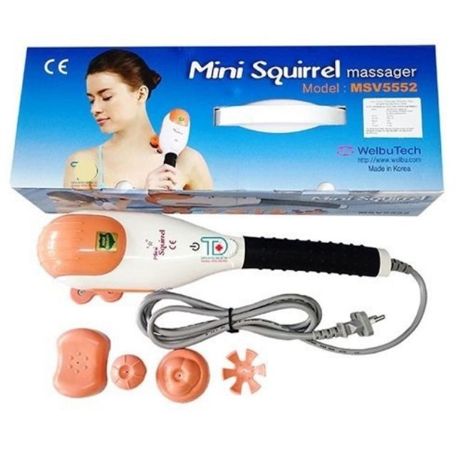 Máy Massage Cầm Tay Squirrel 5 Đầu Chức Năng