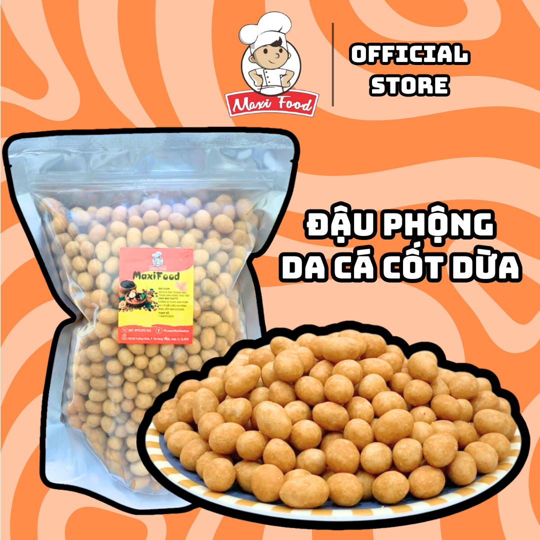 Đậu phộng da cá cốt dừa - maxifood