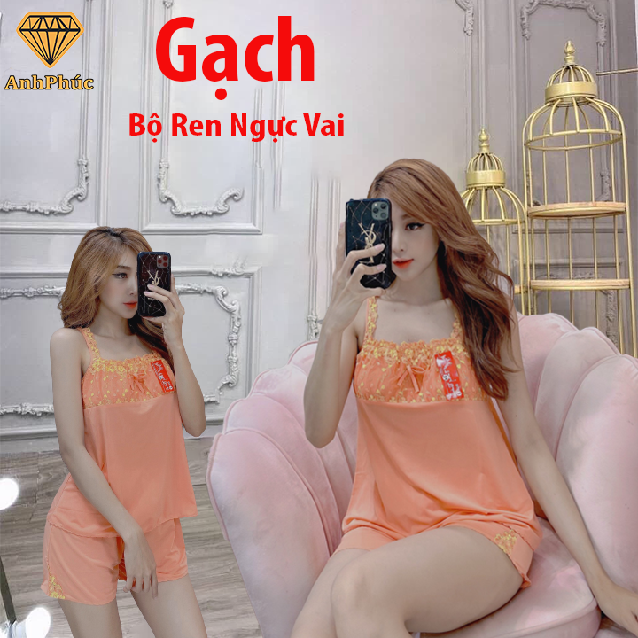 Bộ đồ ngủ vải thun lạnh mặc mát Anh Phúc