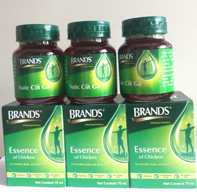 [HCM]Nước Cốt Gà BRANDS 70ml Hộp 6 Hũ giúp tăng cường trí nhớ sức khỏe nước cốt gà brand Sâm Yến Phú Khánh