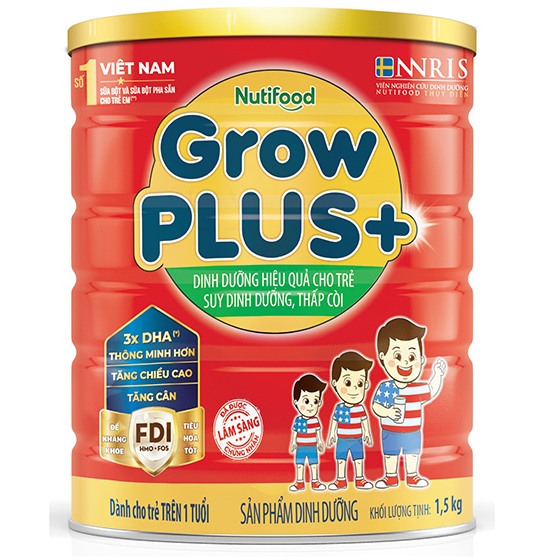 Sữa growplus+ đỏ 1,5kg