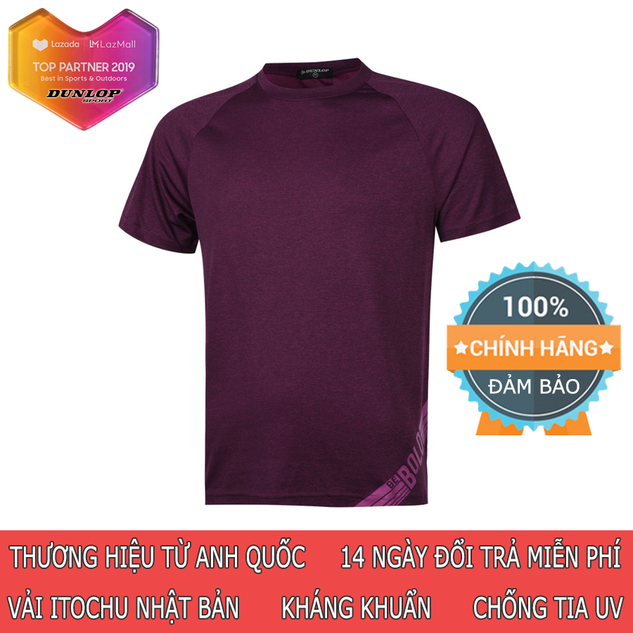 Áo thun nam thể thao Dunlop - DASLS9081-1 Hàng chính hãng Thương hiệu từ Anh Quốc Đổi trả miễn phí