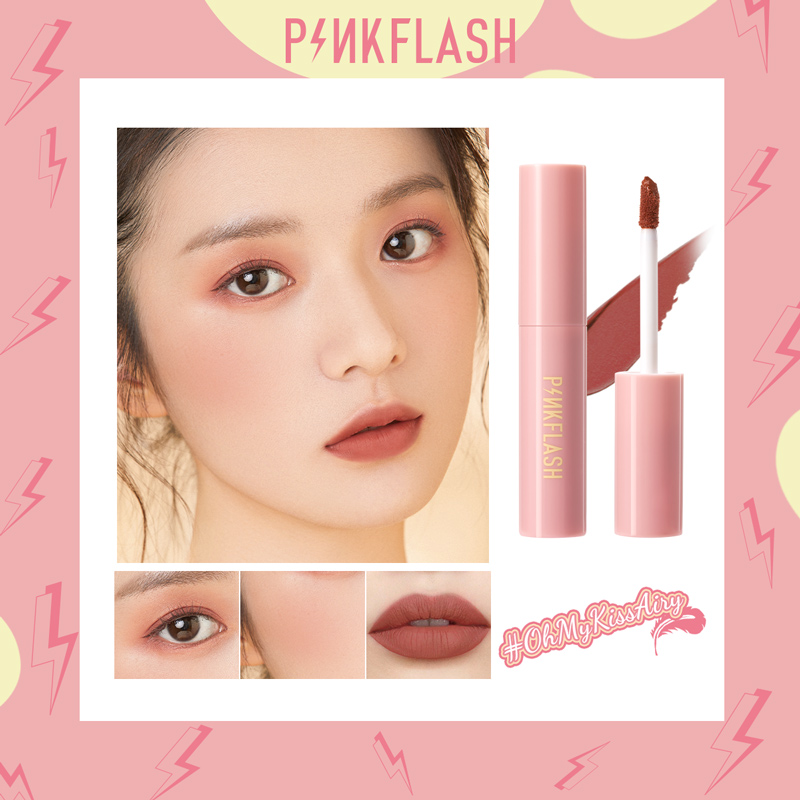 PINKFLASH Oh My Kissairy Son lì lỏng kết hợp má hồng màu tự nhiên chống nước mồ hôi lâu trôi (Sản phẩm có nhiều phiên bản lựa chọn, vui lòng chọn đúng sản phẩm cần mua) - INTL