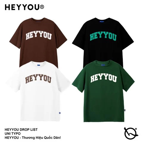 Áo thun Heyyou Uni Typo