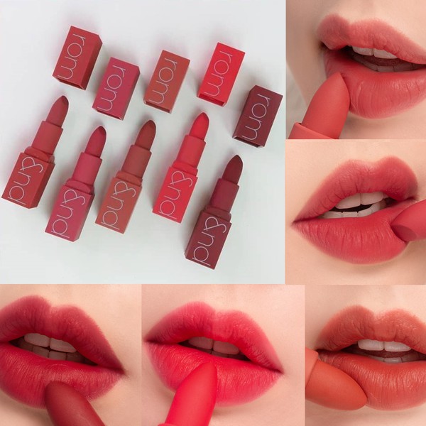 ( Sẵn - Full Màu) Son thỏi Zero Gram Romand Matte Lipstick Romand Zero Gram Sunset Edition Limited