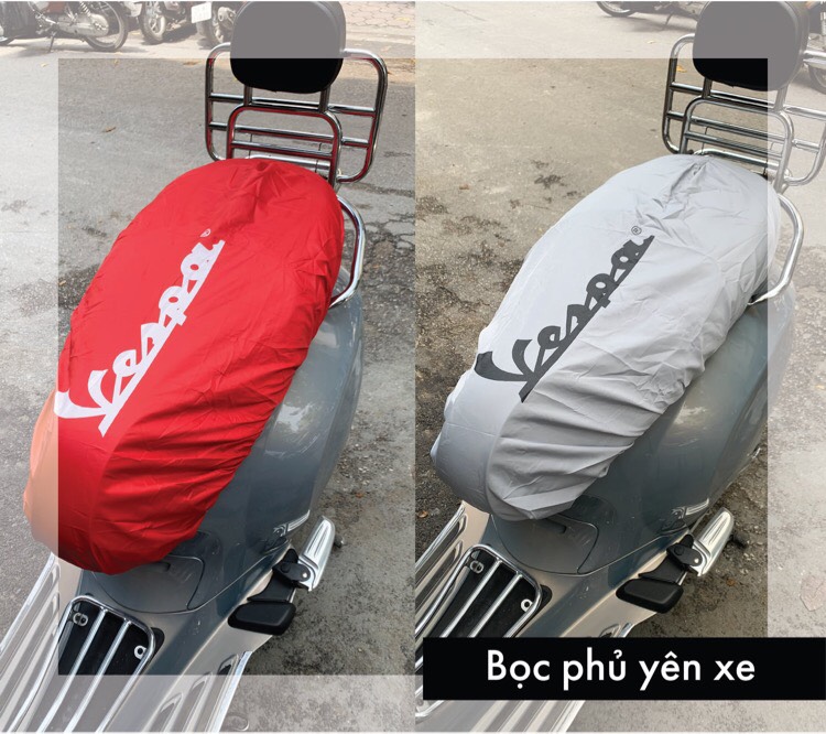 [HCM]BỘ BỌC CHỐNG NẮNG CHO YÊN VÀ TAY NẮM XE VESPA