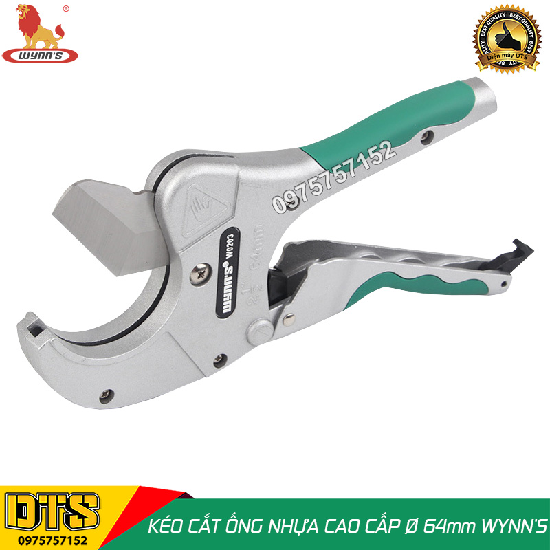 Kéo cắt ống nước trợ lực cao cấp WYNN'S, dao cắt ống nhựa PVC, PPR, PE 64mm, thép Mangan siêu sắc, kéo cắt ống nhựa nhiệt, kéo cắt ống nhựa to, kéo cắt ống nhiệt, kìm cắt ống nước PVC