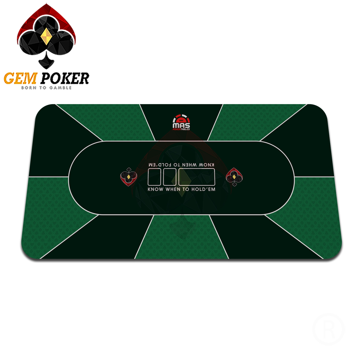 Thảm poker texas gem green® cao cấp