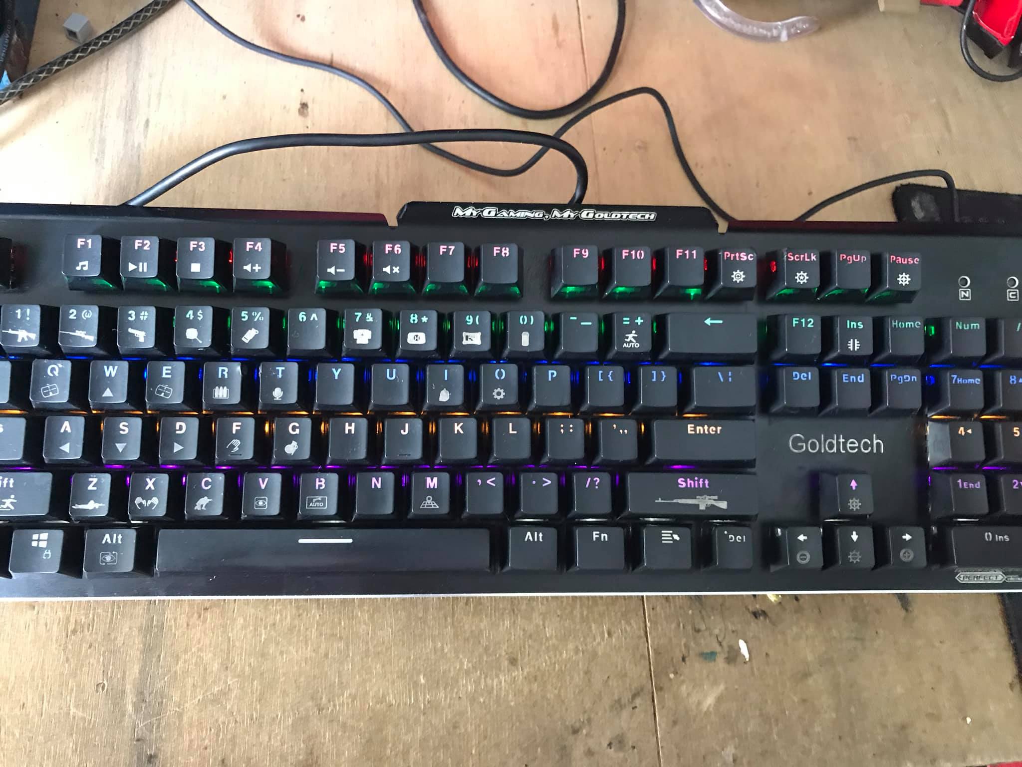Bàn phím cơ goldtech lk185- bàn phím cho game thủ pubg