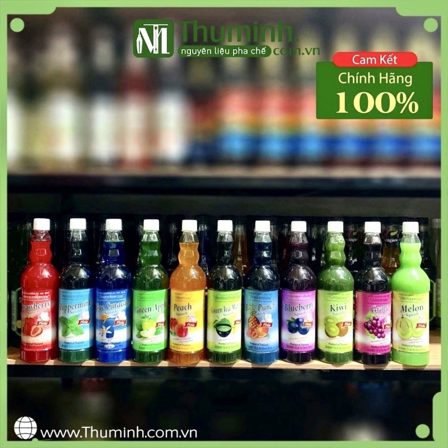 Siro thá¡ lan pixie có đủ các hương vị chai 730ml