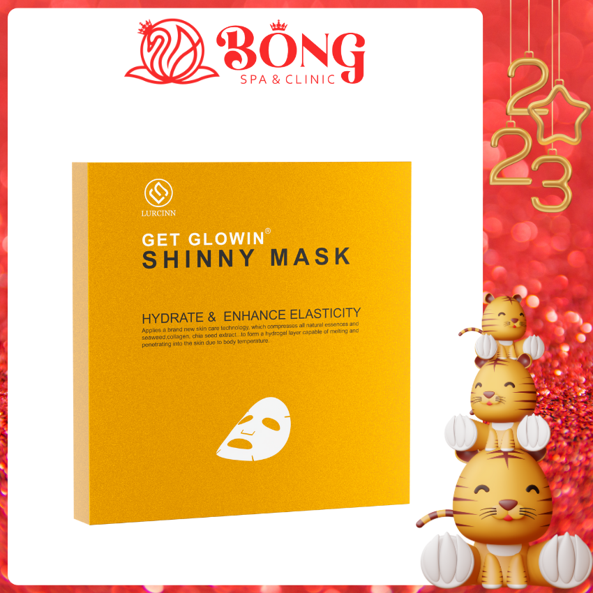 Mặt Nạ Thạch Lurcinn Collagen Shiny Mask Dưỡng Da Căng Bóng, Chống Lão Hoá, giúp chăm sóc, phục hồi da, cấp ẩm nhanh chóng giúp da căng bóng tức thì - Bông Spa & Clinic