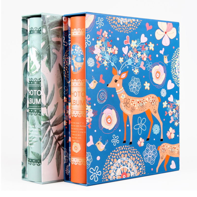 Album ảnh đựng được 200 ảnh kích thước 10cm x 15cm bìa cứng cao cấp có kèm hộp đựng - AB02