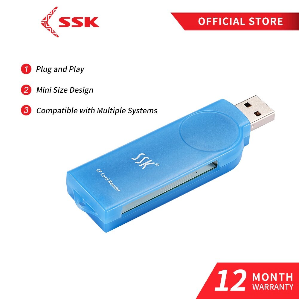 Đầu đọc thẻ ssk cf usb 2.0 compact flash usb reader