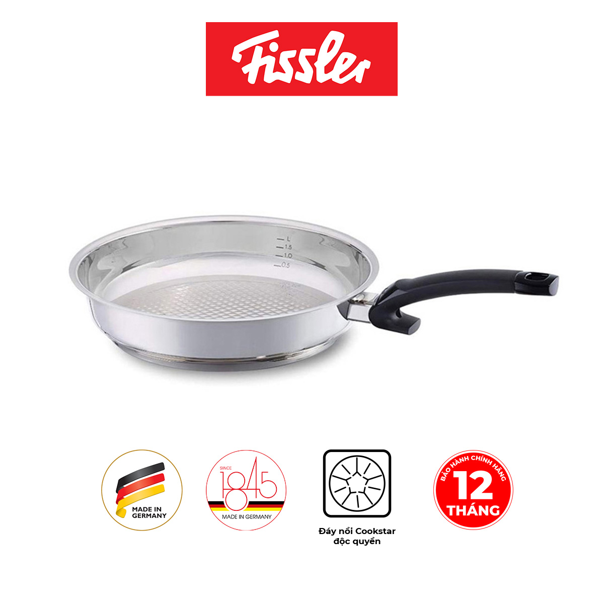 Chảo inox Fissler Steelux cao cấp