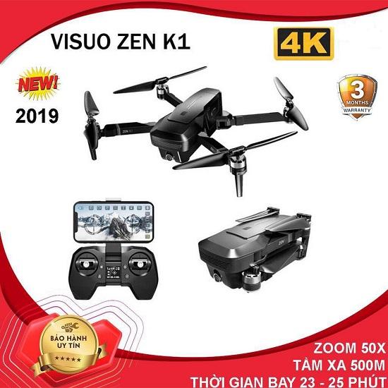 Flycam visuo zen k1 , gấp gọn, cảm biến áp suất, camera 4k zoom 50x,thời gian bay 28 phút, động cơ không chổi than