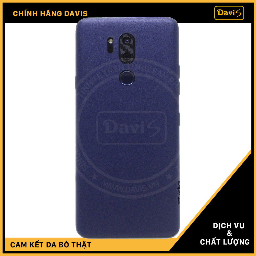 Dán da điện thoại LG G7 da bò thật cao cấp - Chính hãng Davis.