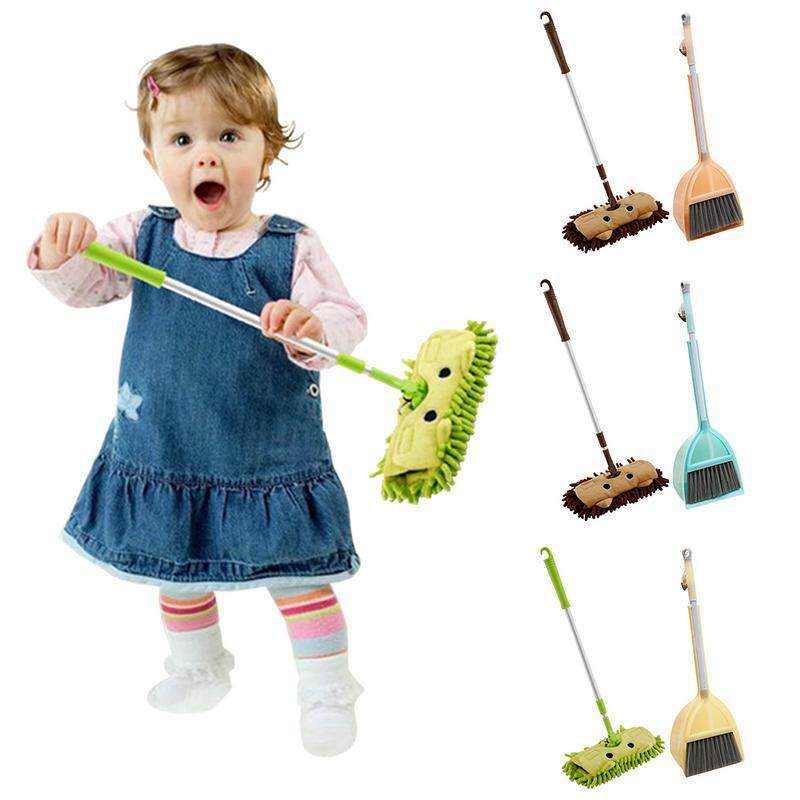 Bộ đồ chơi chổi quét và cây lau nhà mini cho bé thực hành cuộc sống, tránh xa Tivi, Ipad, điện thoại